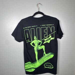 Beyoncé 2023 Renaissance World Tour Black T Shirt Alien Sexy Superstar Sz S NWOT